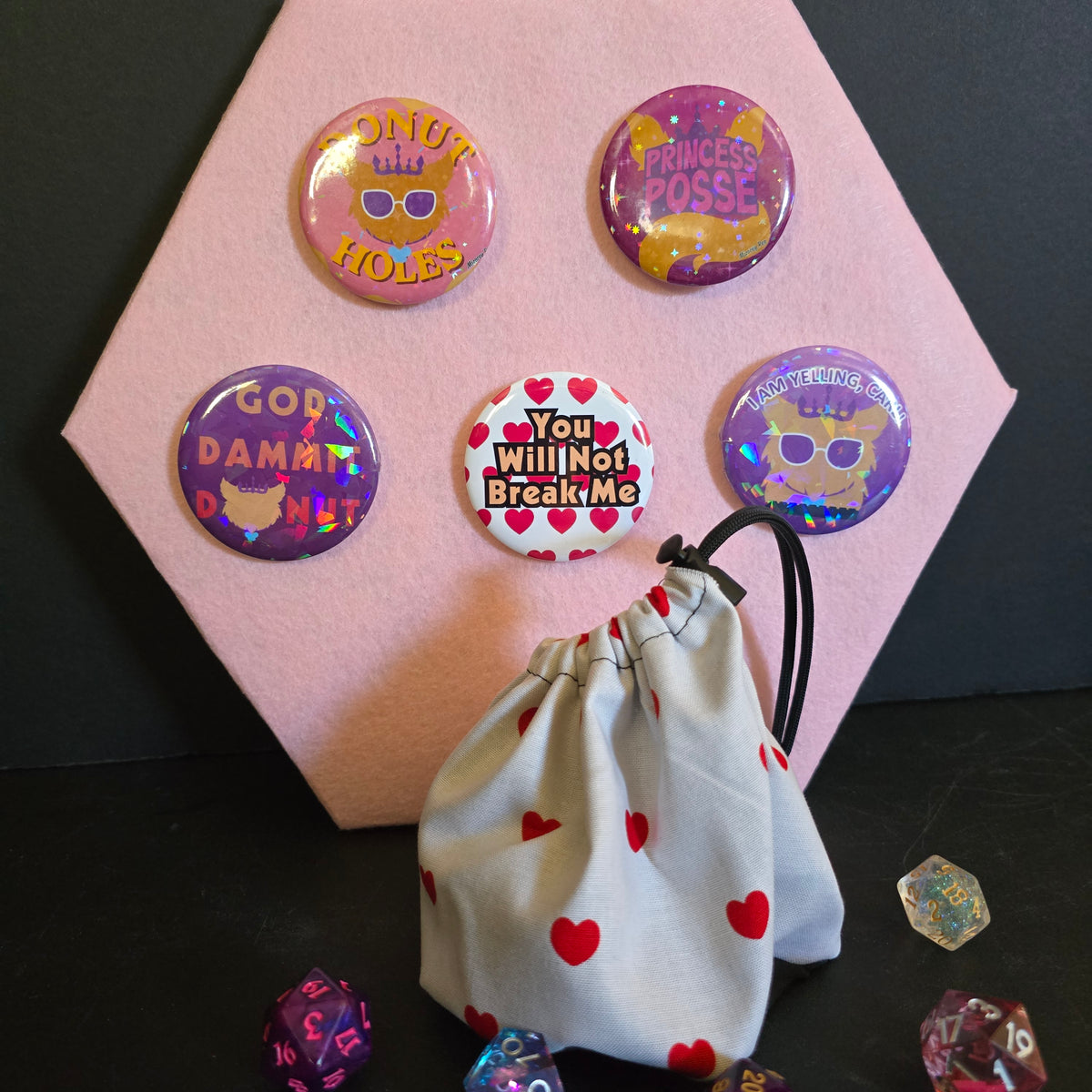 Donut Holes Button