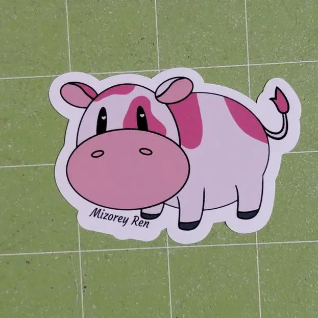 Strawberry Cow Sticker