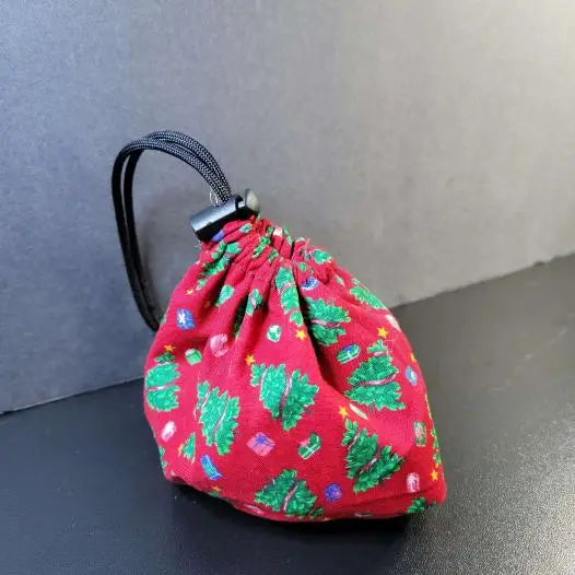 Trees and Presents Red Bag