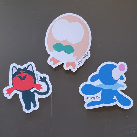 Sun and Moon Starter Stickers