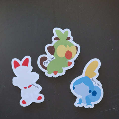 Sword and Shield Starter Stickers