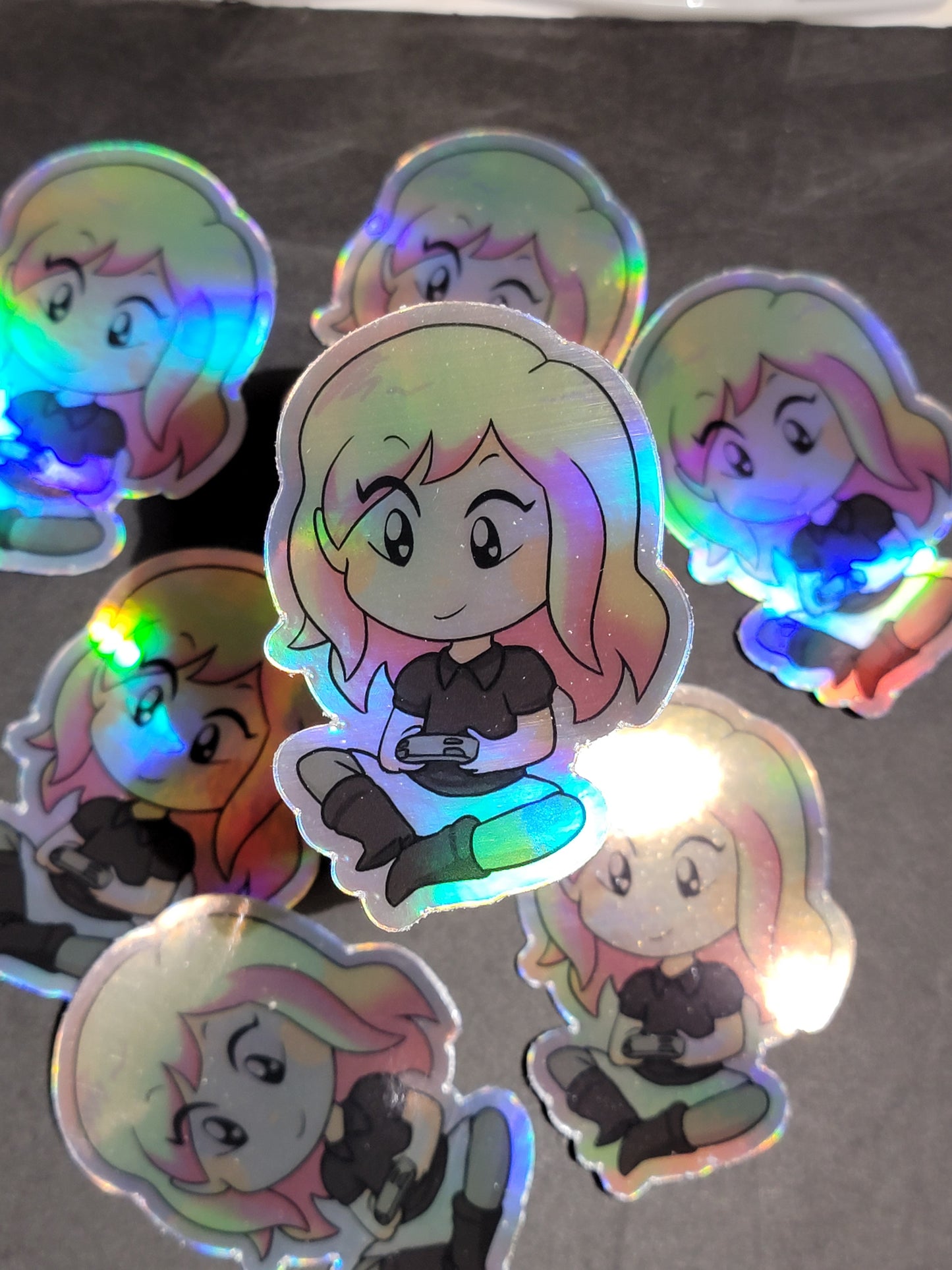 Holographic Chibi Mizorey Sticker