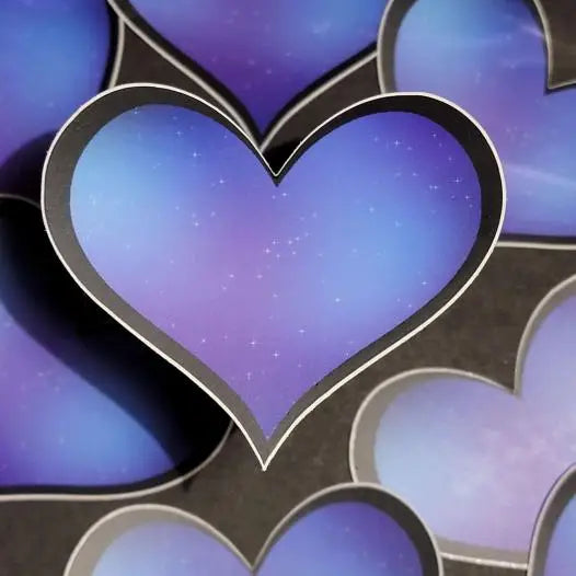 Galaxy Heart Sticker