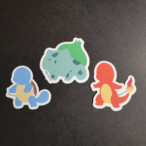 Red and Blue Starter Stickers