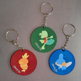 Ruby and Sapphire Starter Keychains