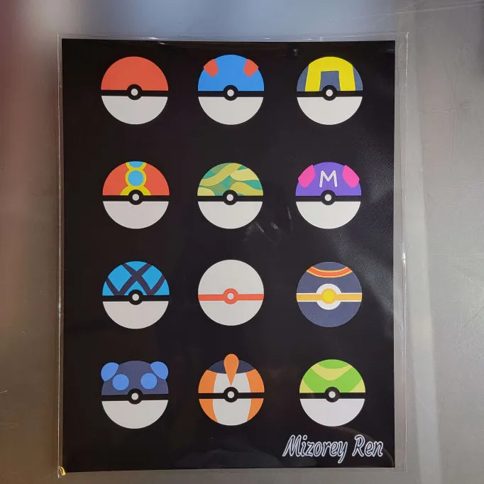 Pokeballs Print