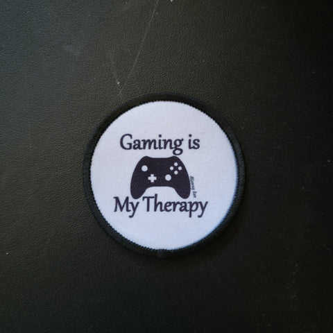 Iron on Patch- Gaming is My Therapy