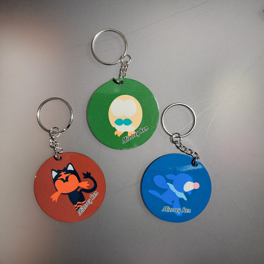 Sun and Moon Keychains