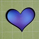 Galaxy Heart Sticker