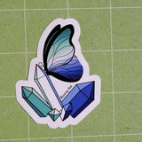 Pride Butterfly Crystal Sticker