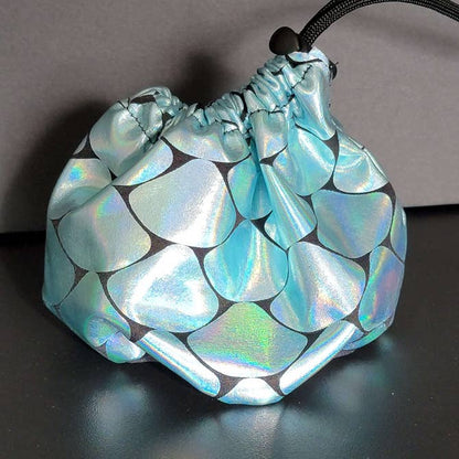 Blue Iridescent Scales Bag