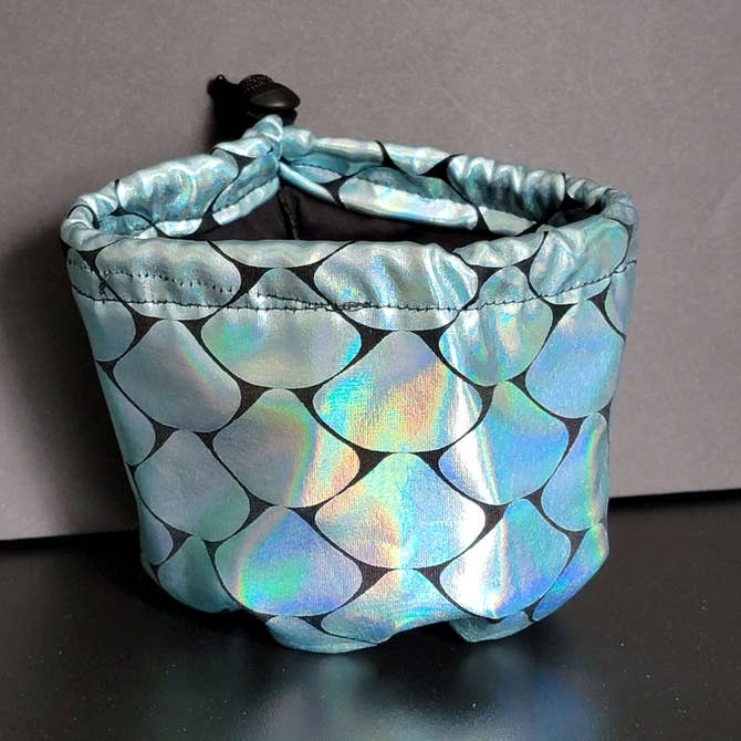 Blue Iridescent Scales Bag