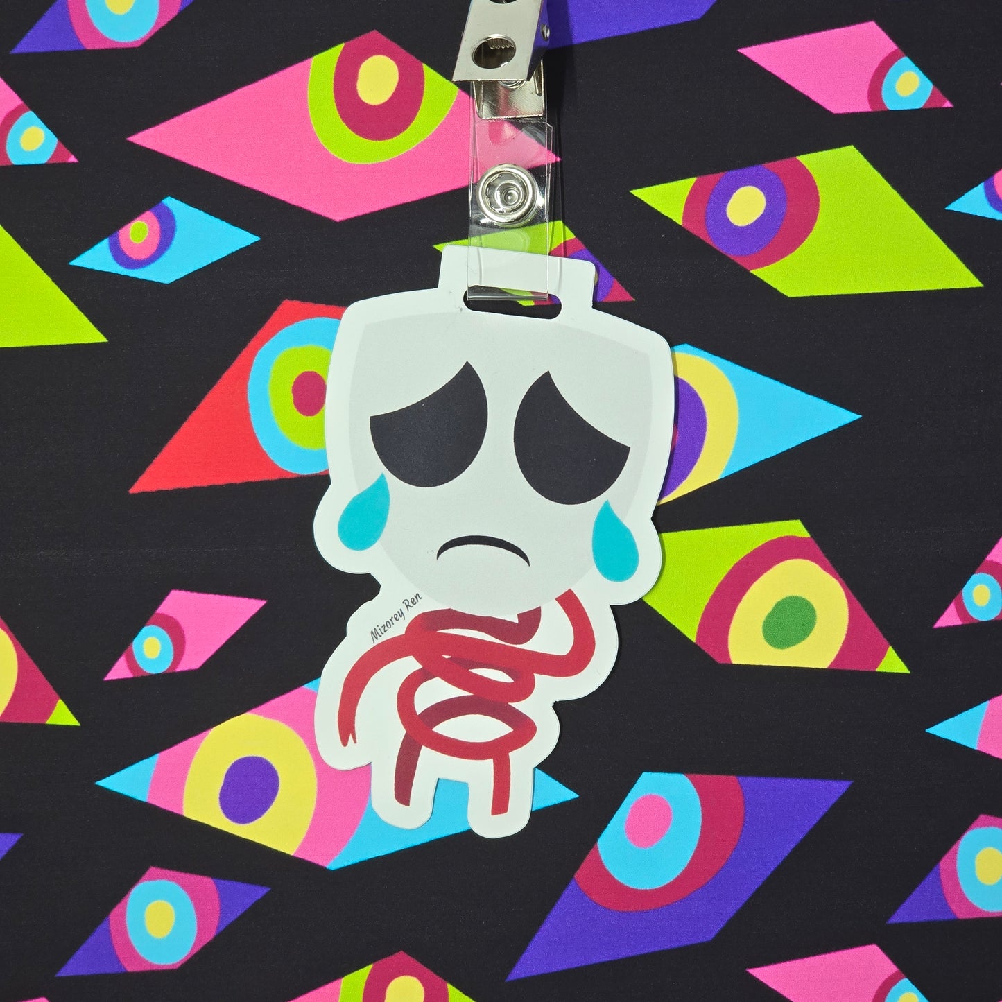 Digital Circus Badge With Clips