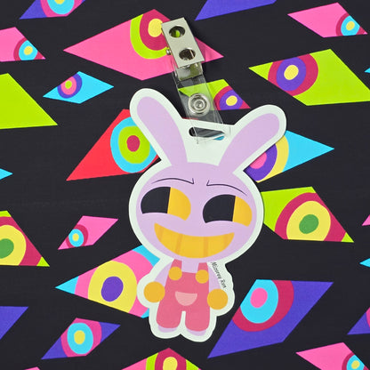 Digital Circus Badge With Clips