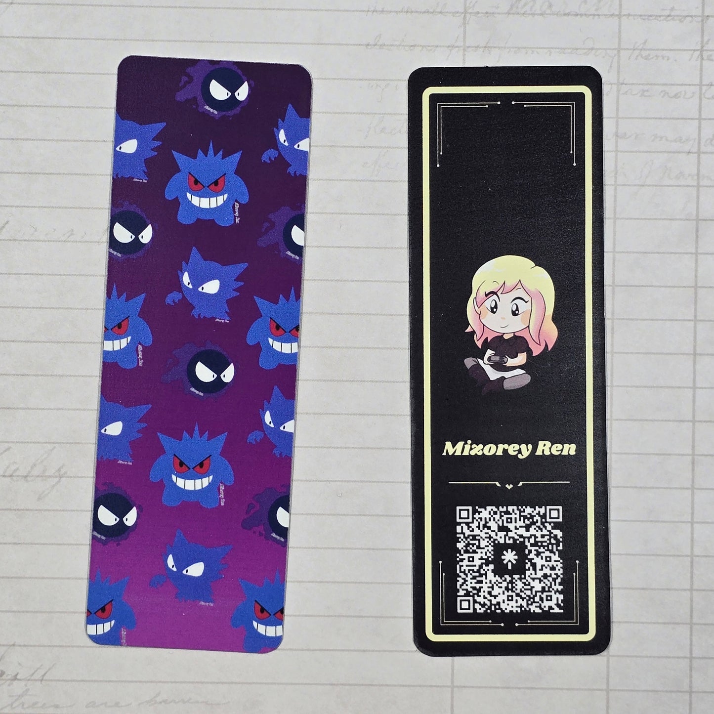 Gastly Line Bookmark
