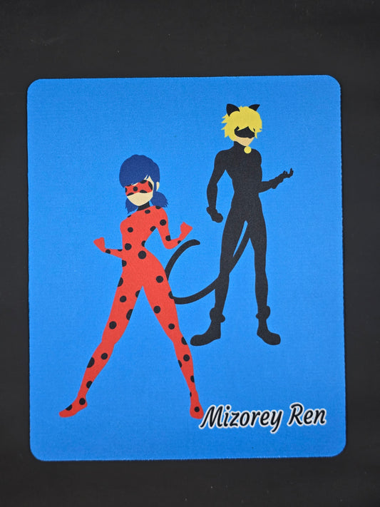 Miraculous Ladybug and Cat Noir Mousepad