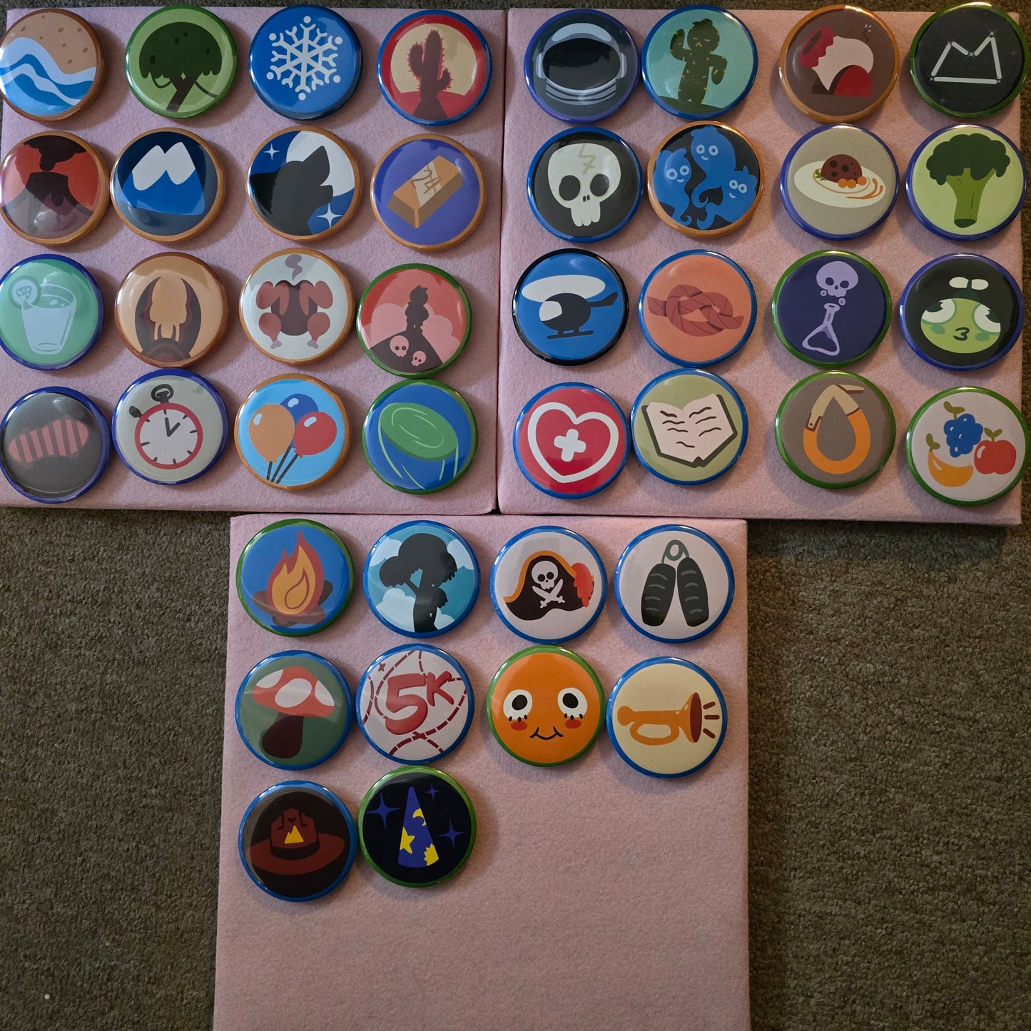 Scout Badge Buttons