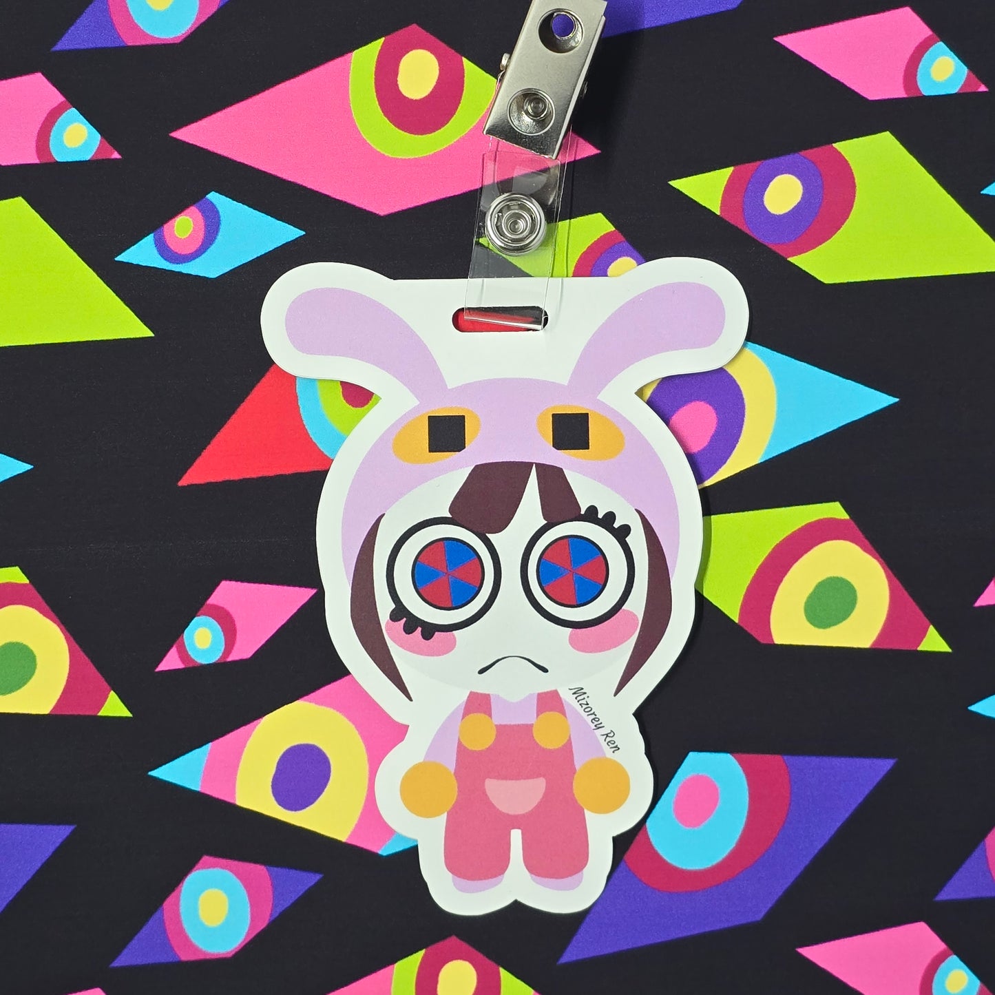 Digital Circus Badge With Clips
