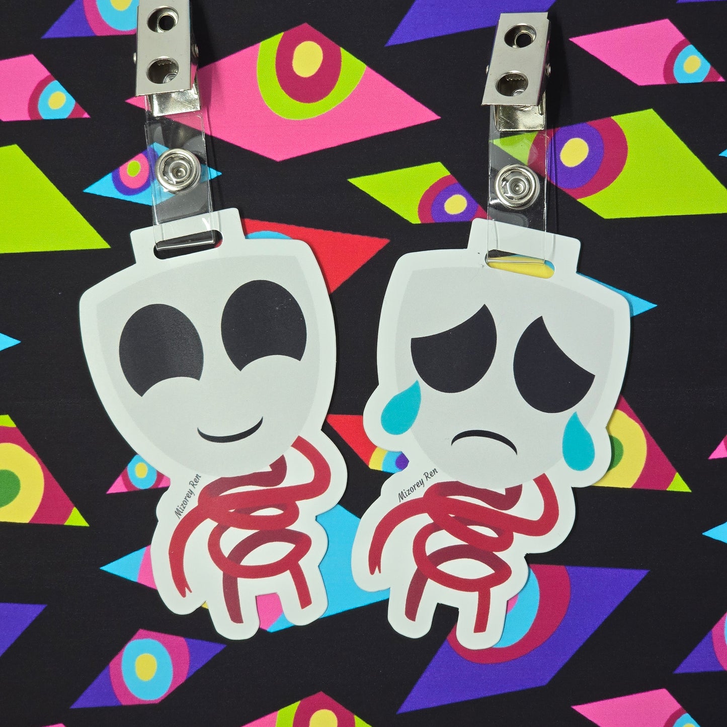 Digital Circus Badge With Clips