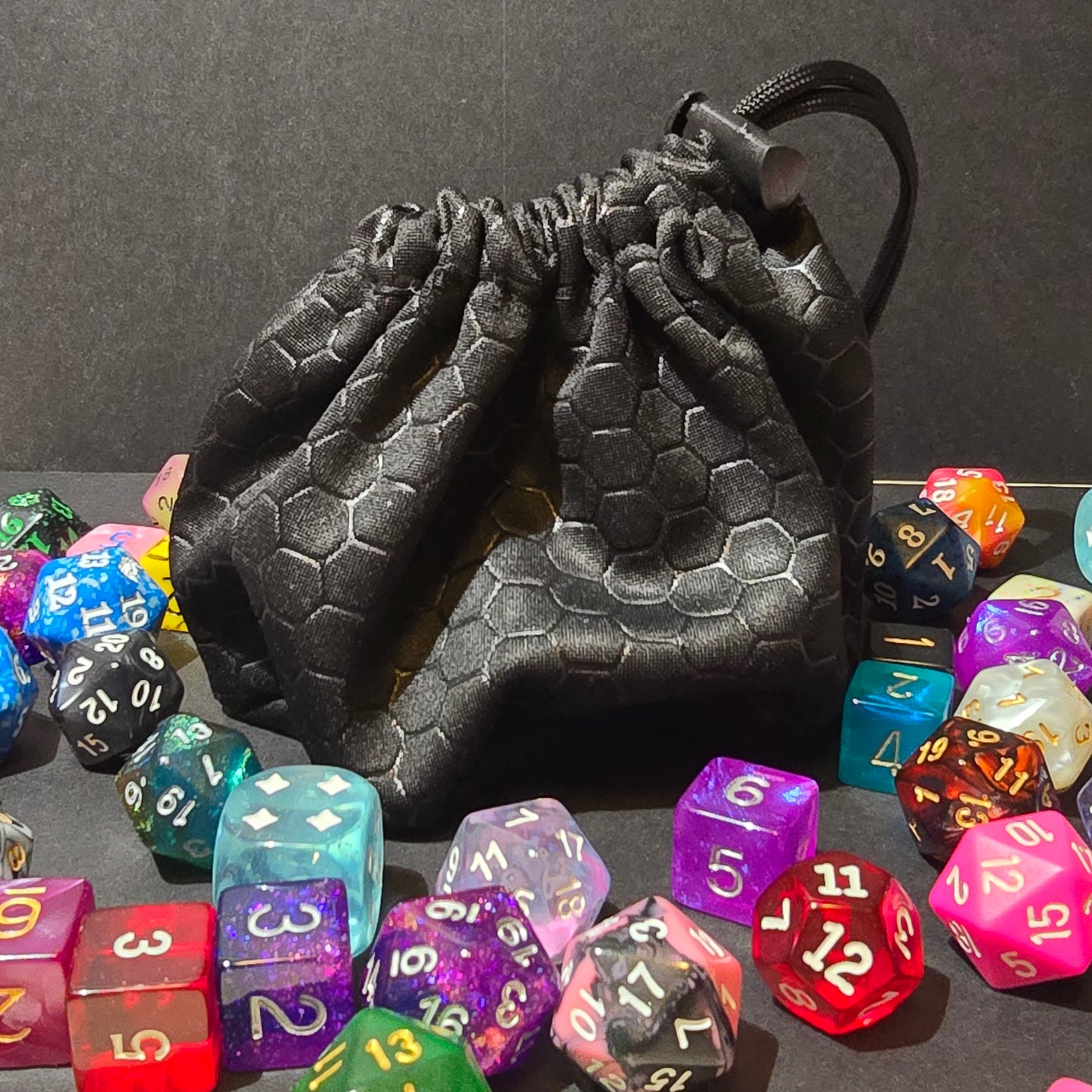 Black Hexagons Bag