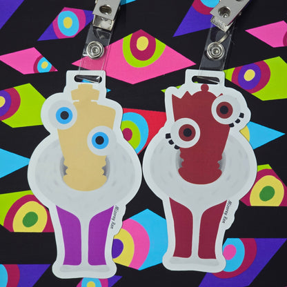 Digital Circus Badge With Clips