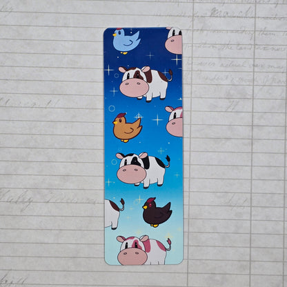 Chicken and Cows Bookmark