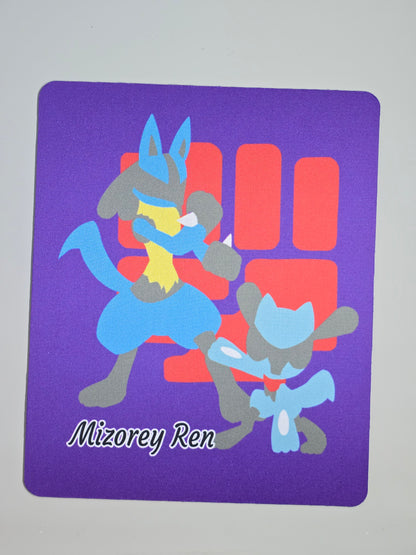 Lucario and Riolu Mousepad