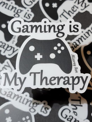 Gaming is My Therapy Sticker