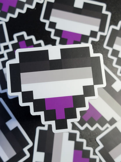 Pride Pixel Heart Sticker