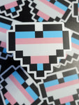 Pride Pixel Heart Sticker