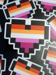 Pride Pixel Heart Sticker
