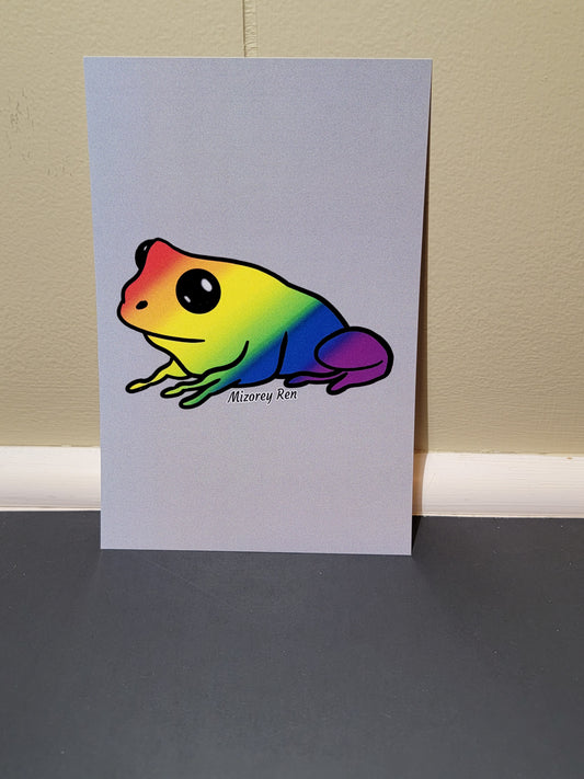 Pride Frog Mini Print