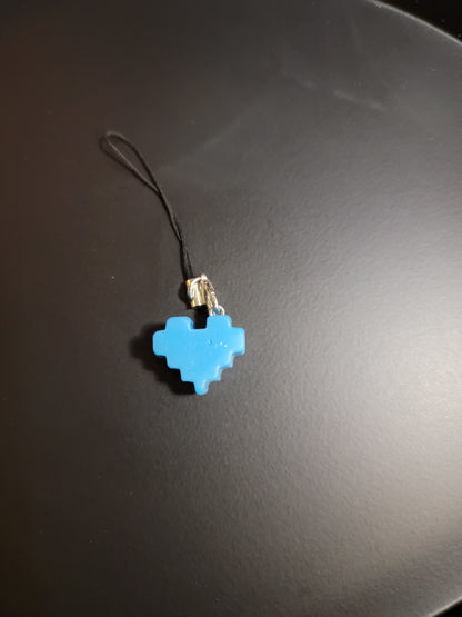 Pixel Heart Charm