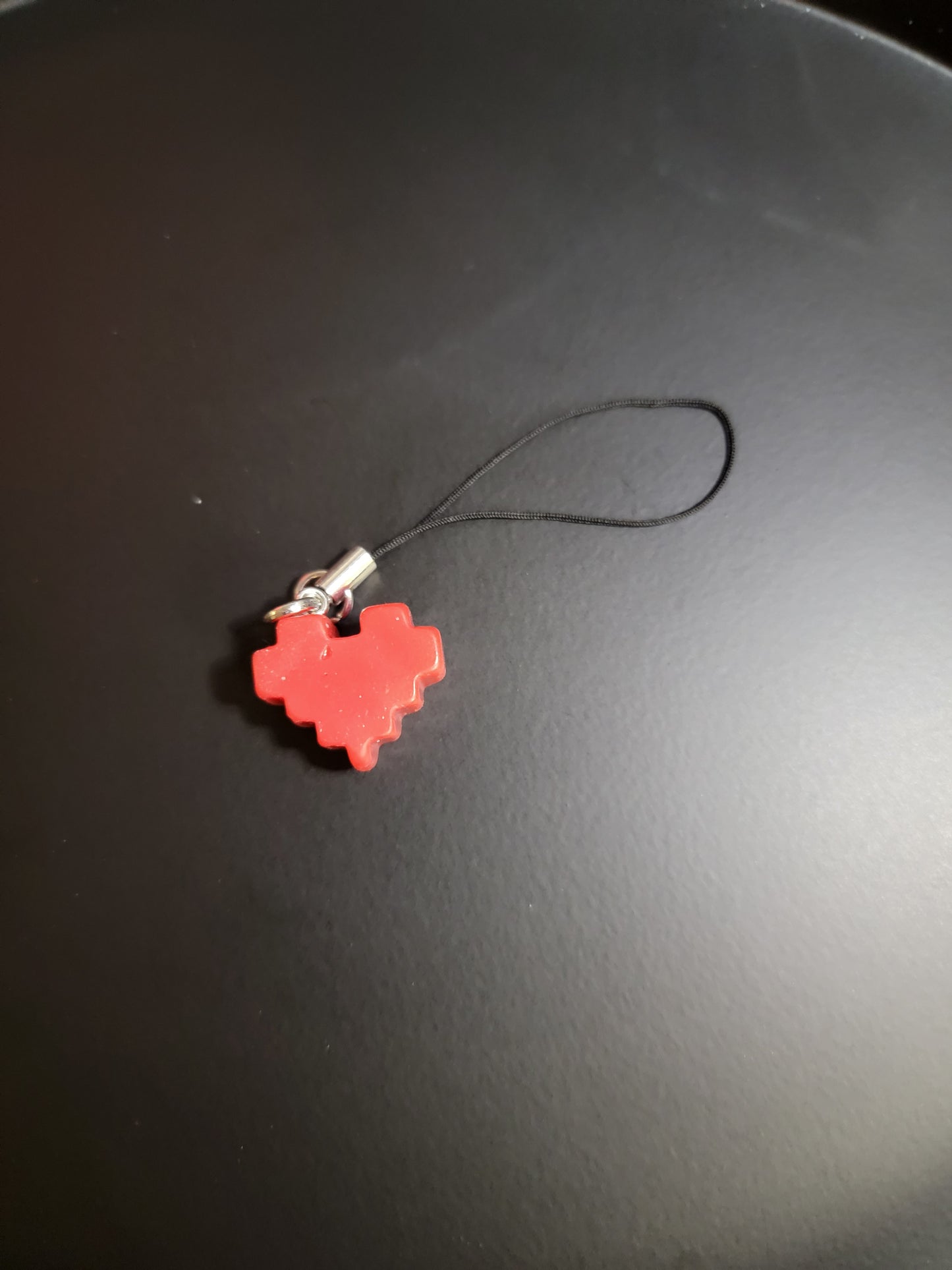 Pixel Heart Charm