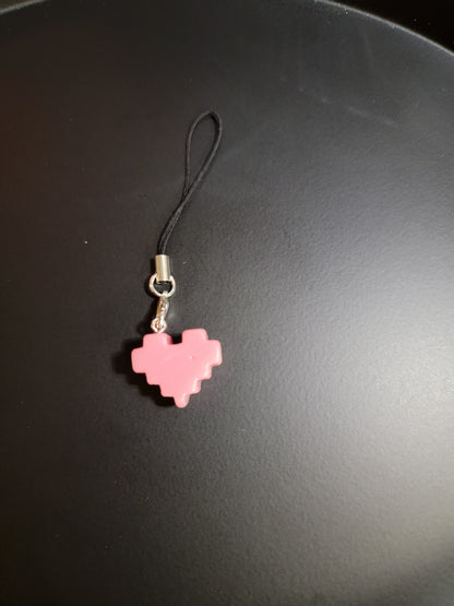 Pixel Heart Charm