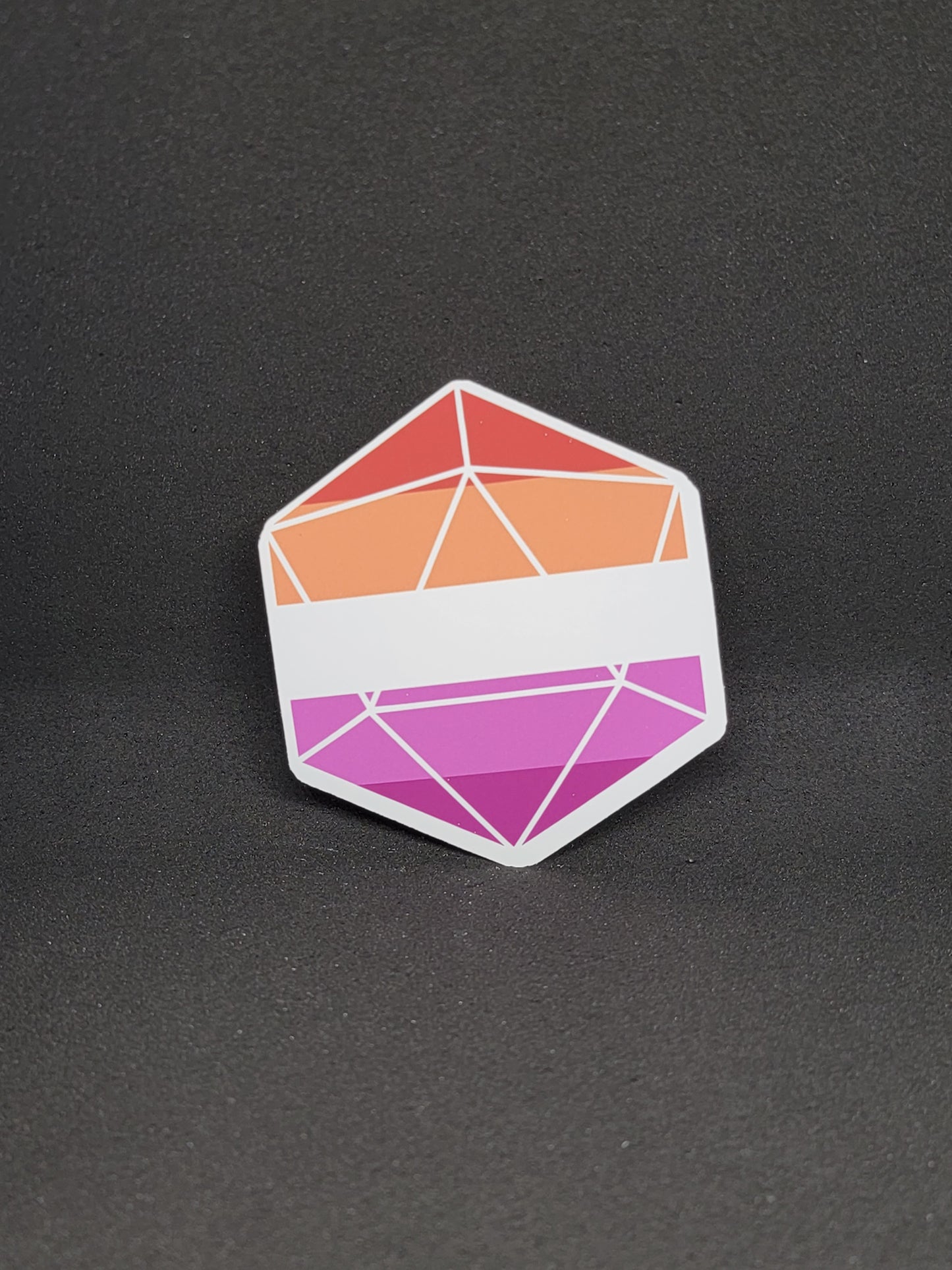 Pride D20 Sticker