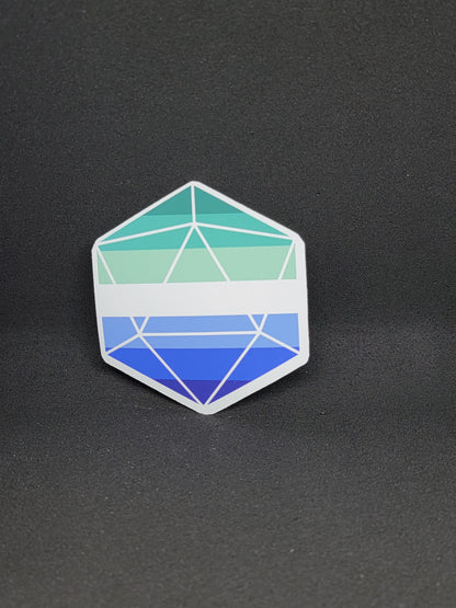 Pride D20 Sticker