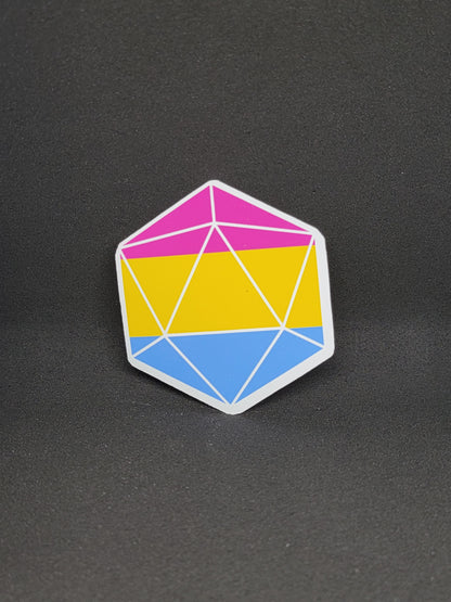 Pride D20 Sticker