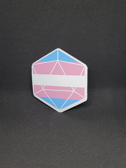 Pride D20 Sticker