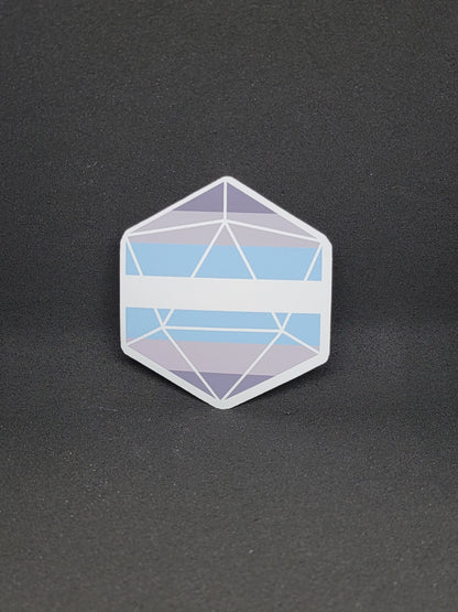 Pride D20 Sticker