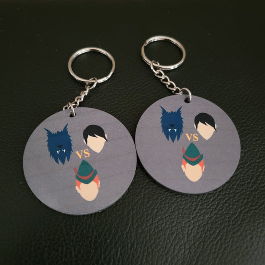 Werewolf Gamers Unite Keychain