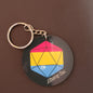 Pride D20 Keychain